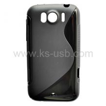 Силиконов калъф TPU S ''style'' за HTC Sensation XL - Black / Черен /