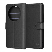 Кожен калъф Flip тефтер Magnetic Book Honor Magic 8 Lite / Honor Magic8 lite / Honor X9d / Honor X70 - черен