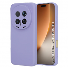 Силиконов калъф / кейс / за Honor Magic 8 Pro / Magic8 Pro - Светлолилав гръб със защита за камерата