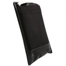Универсален кожен калъф Krusell за Sony Ericsson - черен