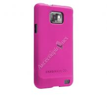 Луксозен заден предпазен твърд гръб за Samsung Galaxy S2 I9100 / Samsung SII i9100 Case-Mate - розов