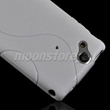 Силиконов гръб ТПУ S Style за Sony Ericsson Xperia Arc X12 / Arc S -бял