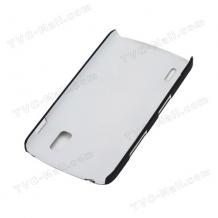 Заден предпазен твърд гръб / капак / за LG Nexus 4 E 960 - черен с цветни пеперуди