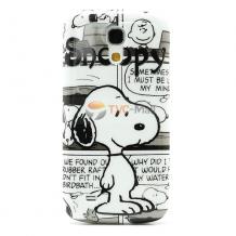 Заден предпазен твърд гръб за Samsung Galaxy S4 mini S IV SIV Mini I9190 I9195 I9192 - Snoopy