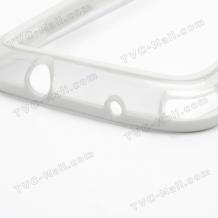Силиконов Bumper за Samsung Galaxy S4 I9500 / Galaxy S4 i9505 - бял