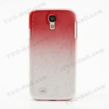 Заден предпазен твърд гръб за Samsung Galaxy S4 IV i9500 - 3D Raindrop - червен