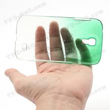 Заден предпазен твърд гръб за Samsung Galaxy S4 IV i9500 i9505 - 3D Raindrop зелен