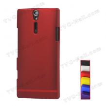 Заден предпазен твърд гръб / капак / за Sony Xperia S LT26i - червен