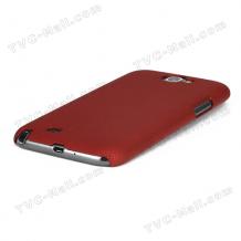 Заден предпазен твърд гръб / капак / Grid за Samsung Galaxy Note 2 II N7100 - червен