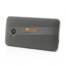 Ултра тънък заден предпазен твърд гръб / капак /  за HTC One M7 - сив / матиран