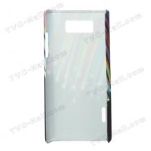 Заден предпазен твърд гръб за LG Optimus L7 P700 / P705 - цветна дъга