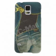 Заден предпазен твърд гръб / капак / UMKU за Samsung Galaxy Note 3 N9000 / Samsung Note 3 N9005 - Jeans / дънки