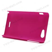 Заден предпазен твърд гръб / капак / за Sony Xperia J ST26i - розов / пясък