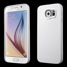 Силиконов калъф / гръб / TPU за Samsung Galaxy S6 G920 - бял / гланц