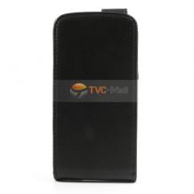 Кожен калъф Flip Presto тефтер за HTC Desire 500 - черен