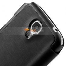 Луксозен кожен калъф Flip тефтер Mercury S View за Samsung Galaxy S4 I9500 / S4 I9505 - черен