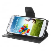 Луксозен кожен калъф Flip тефтер Mercury Goospery Sonata Diary Case за Samsung Galaxy S4 I9500 / Samsung S4 I9505 - черен