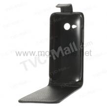 Кожен калъф Flip тефтер за HTC One Mini 2 / M8 mini - черен