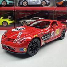 Метална кола с отварящи се врати, светлини и звуци Mercedes SLR McLaren 1:24