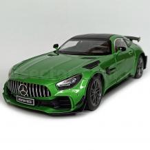 Метална кола с отварящи се врати, капаци, светлини и звуци Mercedes-AMG GT R 1:18