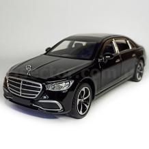 Метална кола с отварящи се врати капаци светлини и звуци Mercedes Benz S400L 1:24