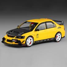 Метална кола с отварящи се врати светлини и звуци Mitsubishi Lancer Evolution 1:24