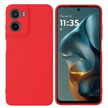 Силиконов калъф / кейс / Nano TPU за Motorola Moto G05 / Moto E15 - червен гръб със защита за камерата