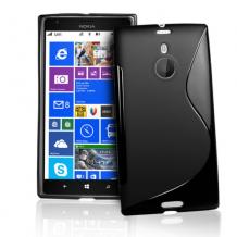 Силиконов калъф / гръб / TPU S-Line за Nokia Lumia 1520 - черен