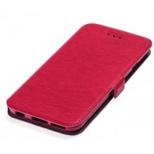 Кожен калъф Flip тефтер Flexi със стойка за Samsung Galaxy A10 - червен