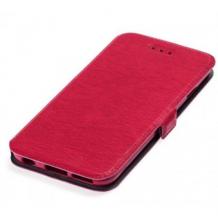 Кожен калъф Flip тефтер Flexi със стойка за Samsung Galaxy A10s - червен