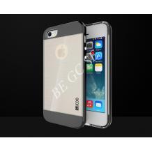 Луксозен силиконов гръб Slicoo Hybrid за Apple iPhone 6 / iPhone 6S - черен / прозрачен