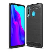 Силиконов калъф / гръб / TPU за Huawei P30 Lite - черен / carbon