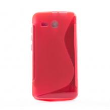 Силиконов калъф / гръб / S-Line / TPU за Huawei Ascend Y511 - червен