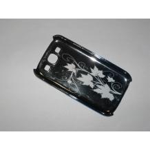 Заден предпазен твърд гръб / капак /за Samsung Galaxy S3 S III SIII I9300 - Хром-никел цветя