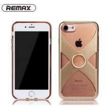 Оригинален гръб REMAX със стойка за Apple iPhone 7 - златист