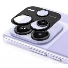 Стъклен протектор / 3D Tempered Glass Camera Lens / за задна камера на Xiaomi Redmi Note 14 5G - черен