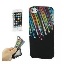 Силиконов калъф / гръб / TPU за Apple iPhone 5 / iPhone 5S / iPhone SE - rainbow drops