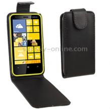Кожен калъф Flip тефтер за Nokia Lumia 620 - черен