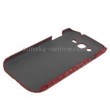 Заден предпазен твърд гръб за Samsung Galaxy Grand I9080 I9082 - Croco / червен