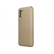 Силиконов калъф / гръб / TPU кейс Metallic Cover за Samsung Galaxy S20 FE - златист