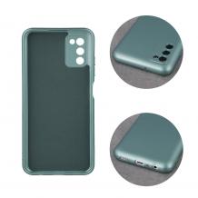Силиконов калъф / гръб / TPU кейс Metallic Cover за Samsung Galaxy S22 Plus 5G - зелен