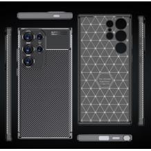 Луксозен силиконов калъф / кейс / TPU Auto Focus за Samsung Galaxy S24 Ultra - черен / Carbon