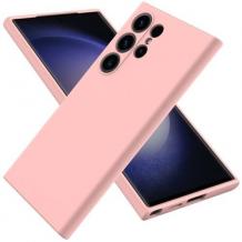 Силиконов калъф / кейс / Nano TPU за Samsung Galaxy S25 Ultra - розов гръб със защита за камерата
