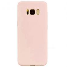 Силиконов калъф / гръб / TPU за Samsung Galaxy S8 G950 - светло розов / мат