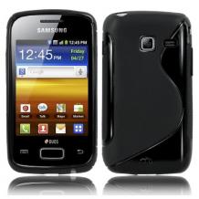 Силиконов калъф ТПУ S Style за Samsung Galaxy Y Duos S6102 - Черен