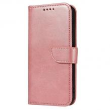 Луксозен кожен калъф Magnet Book със стойка за Samsung Galaxy A36 5G - Rose Gold