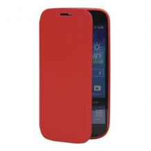 Кожен калъф Flip тефтер Flexi със стойка X-level PIPILU за Samsung Galaxy Note 3 Neo N7505 - червен