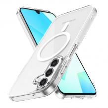 Силиконов калъф / гръб / Clear Case MagSafe за Samsung Galaxy S24 FE - прозрачен