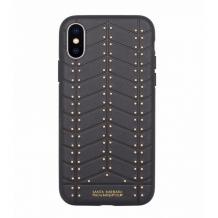 Луксозен твърд гръб със силиконова кант за Apple iPhone X - Black / Santa Barbara Polo Club  