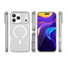 Луксозен гръб / кейс / Matte Case с безжично зареждане MagSafe за Apple iPhone 17 Pro Max - прозрачен 